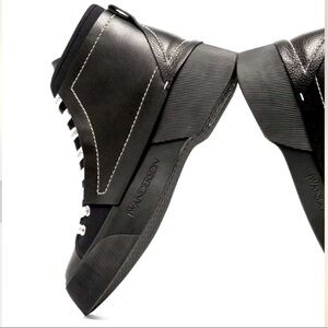NWT JW ANDERSON Black Vulco Panelled High Top Sneakers chunky womens size 6